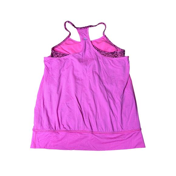 Ivivva by Lululemon Girls Magenta Pink Double Dutch Tank Top Size 12 - Picture 3 of 5